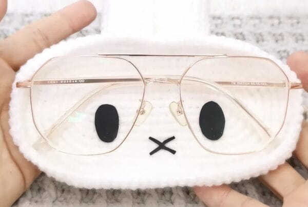 Crochet Bear Glasses Holder, Miffy Eyeglass Tray, Gift For Him, Gift For Her, Mother’s Day Gift, Kitty Glasses Holder, Bear Case Holder