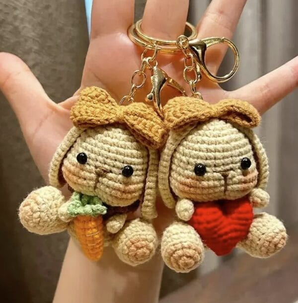 Crochet Cute Bunny Keychain, Cute Bunny Keychain, Handmade Bunny Crochet, Crochet Keychain, Cute Keychain, Gift For Her, Easter Day, Miffy