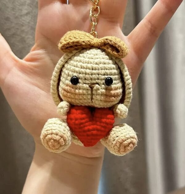 Crochet Cute Bunny Keychain, Cute Bunny Keychain, Handmade Bunny Crochet, Crochet Keychain, Cute Keychain, Gift For Her, Easter Day, Miffy - Image 2