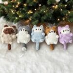 Crochet Cute Cat Keychain