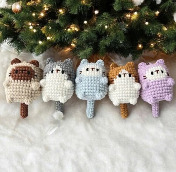 Crochet Cute Cat Keychain
